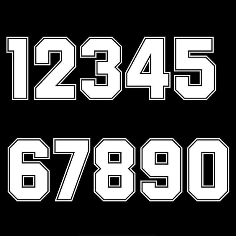 

A1111 # фигурки 0 1 2 3 4 5 6 7 8 9, гоночные виниловые наклейки для шлема, гоночные наклейки, аксессуары для мотоциклов, наклейка