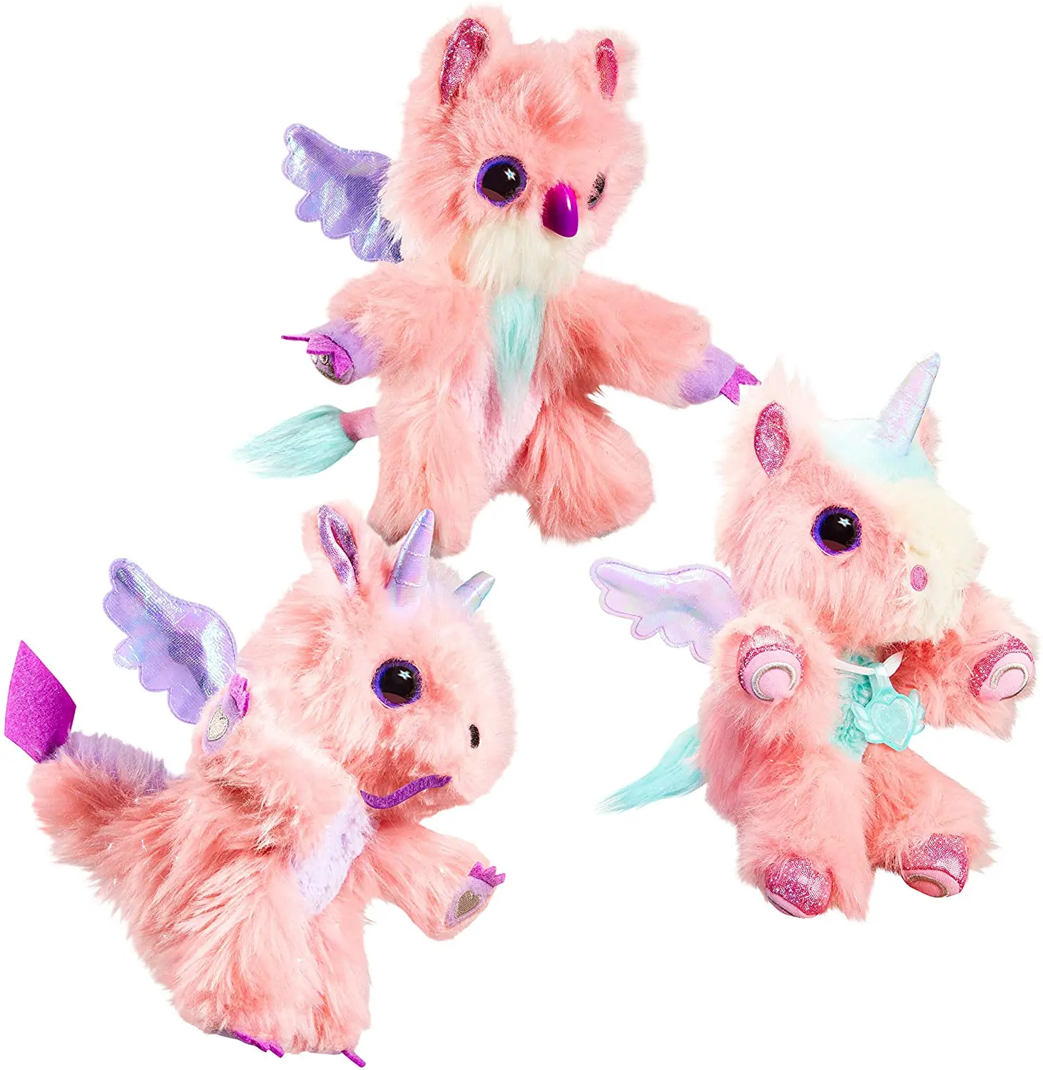 Мягкие игрушки в ванную Little Live Feisty Pet Pegacorn Scruff a Luvse для детей-хаггл-петов, животных для обнимания для девочек на Рождество.