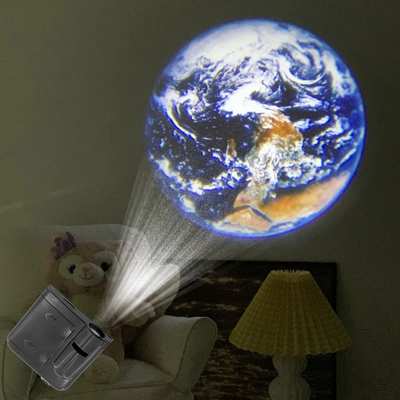 

1 шт. проектор Аврора Луна галактика креативный фон атмосферный Ночник проектор земли фотография лампа 16 листов