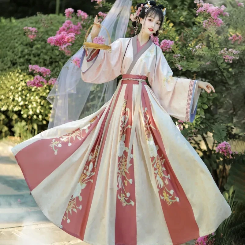 Зеленый китайский стиль Hanfu женский костюм для ролевых игр традиционный
