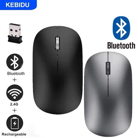 Беспроводная перезаряжаемая мышь kebidumei Bluetooth