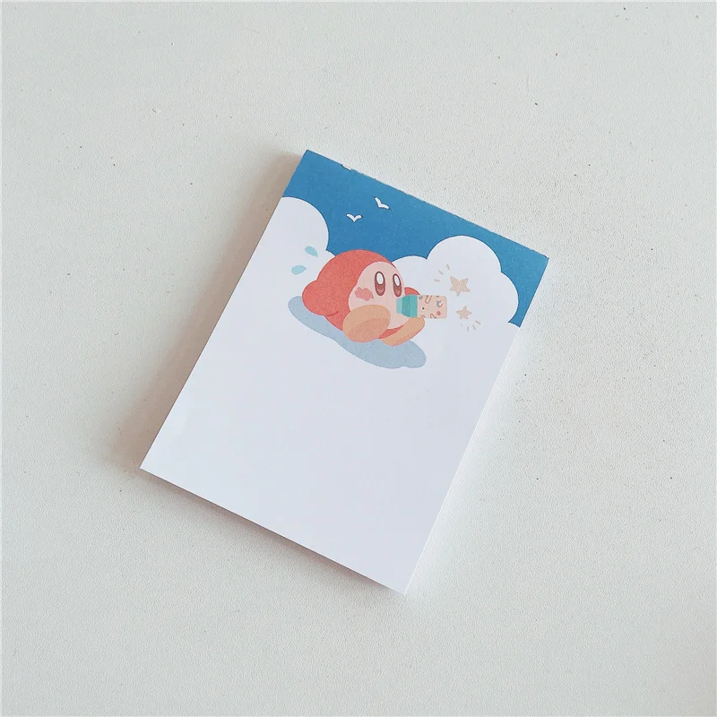 50 листов Kawaii Star Kirby Note Paper аниме мультфильм розовый сообщений блокнот для записей