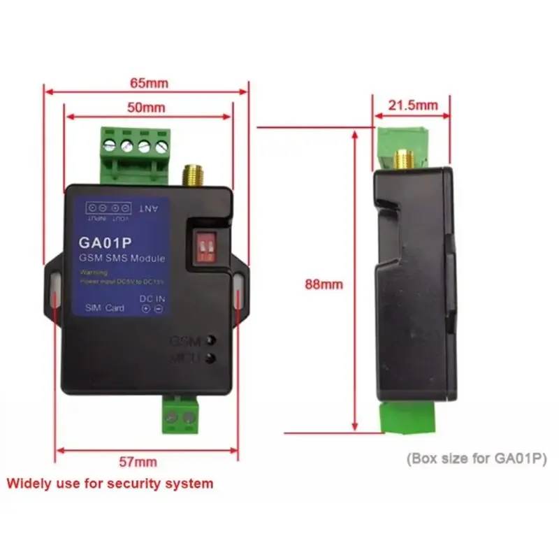 АКЦИЯ КО ДНЕВУ НАГЛАВНЫХ СВЯДЕНИЙ: GSM-системы сигнализации GA01P, GSM SMS-сигнализация, SMS-оповещения, модуль контроллера системы безопасности для оповещения о сбое питания (art.: 3920db7030da5) - 3920db7030da5