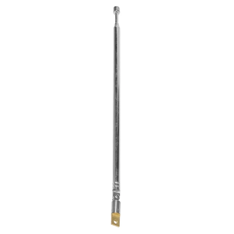 

6X Replacement 60Cm 4 Sections Telescopic Antenna Aerial For Radio TV