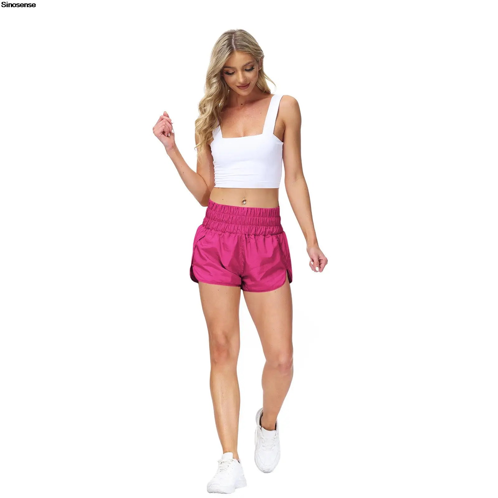 

Women 3 Inch Sports Workout Shorts Pocket Elastic Waist Quick Dry Outdoor Athletic Running Shorts Casual Summer Loose Shorts