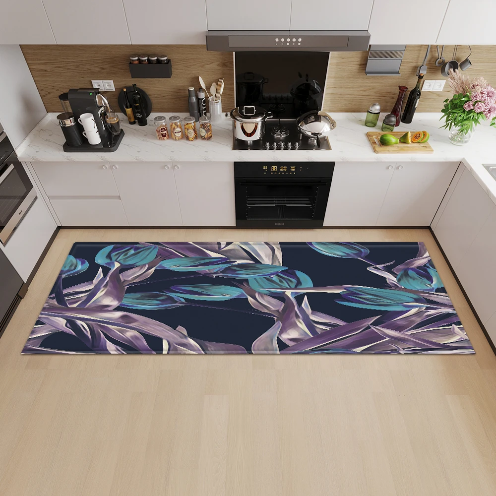

Customized Kitchen Mat Entrance Doormat Bedroom Long Rug Home Balcony Bathroom Anti-Slip Floor Decoration Living Room Carpet