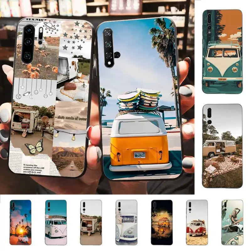 

Combi Van Surf Phone Case for Huawei P30 40 20 10 8 9 lite pro plus Psmart2019