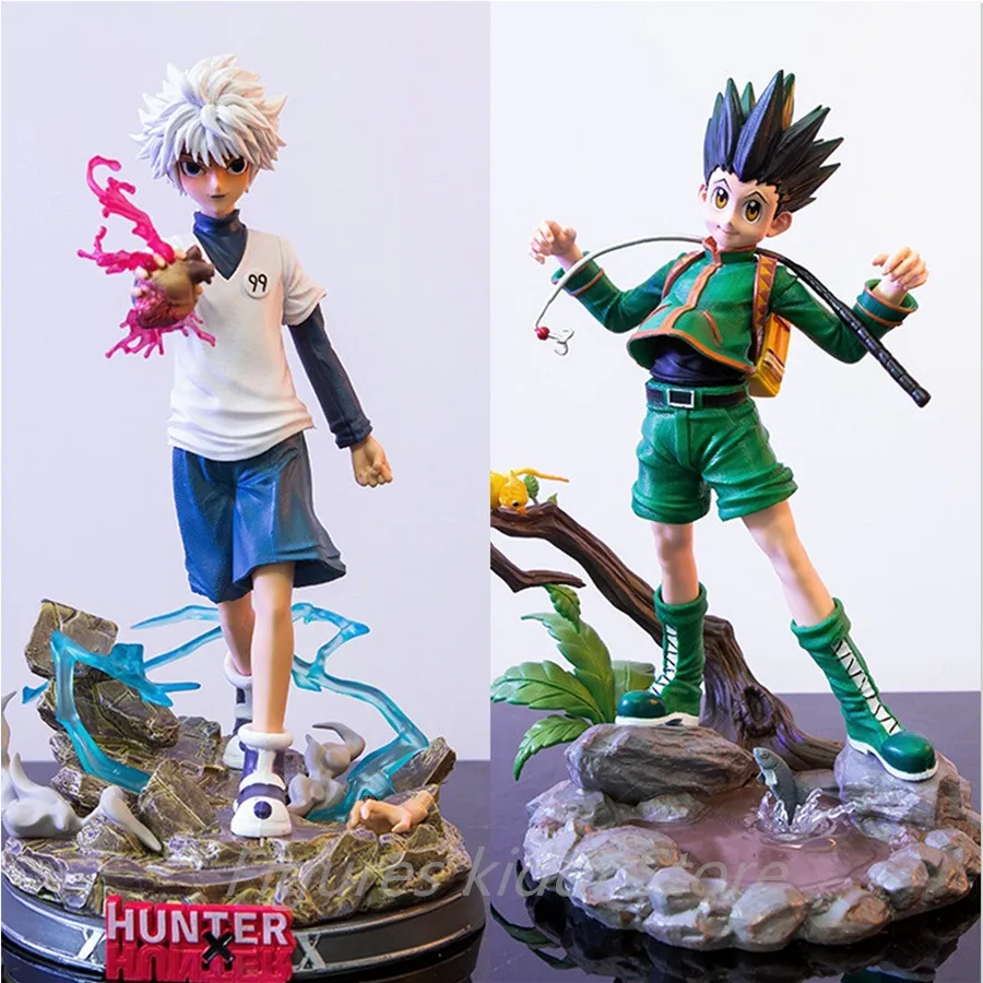 

27cm Hunter x Hunter Anime Figure Gon Freecss & Killua Zoldyck Action Figure Gon Freecss Figure Kurapika Figurine Model Doll Toy