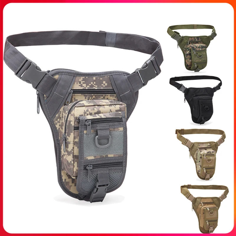 

Tactical Leg Bag Military Large Capacity Waist Pack Hunting Hiking Outdoor Sport Waterproof Multi-Purpose Drop Thigh Pouch