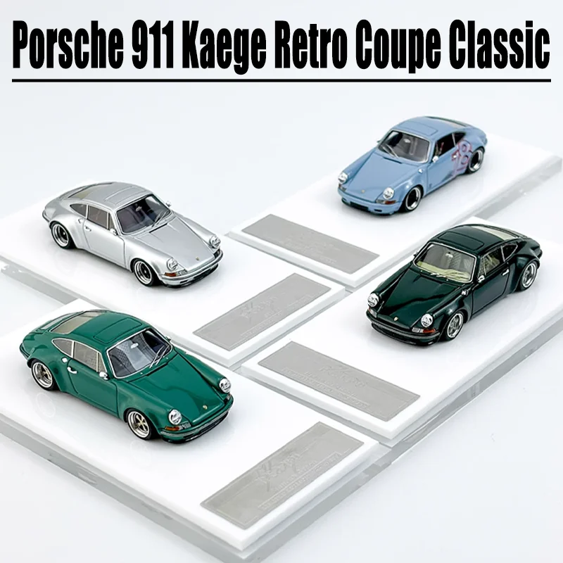 MY64 SCM 1/64 Porsche 911 Kaege Ретро Купе Классическая игрушка из сплава Моторный автомобиль