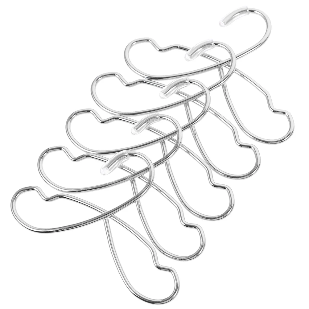 

5Pcs Small Hangers Clothes Hanger Mini House Ornament Garment Hangers for Photo