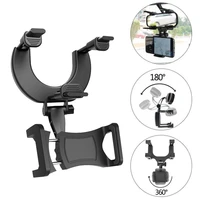 360 degree rotation car rearview mirror phone holder stand for iphone samsung xiaomi universal auto gps navigation bracket