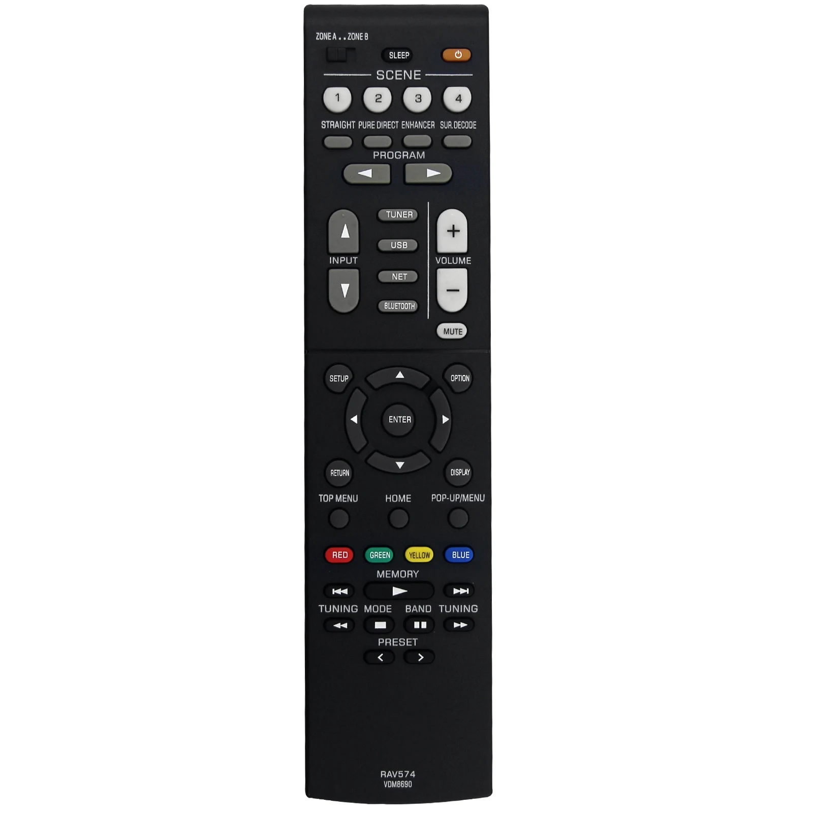 Заменить RAV574 VDM8690 пульт дистанционного управления для Yamaha MusicCast Стерео AV ресивер