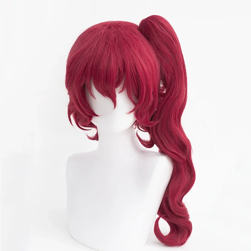 Парик для косплея Teruko Okura аниме Bungo Bungou бродячие собаки сезон 4 винно-красный зажим