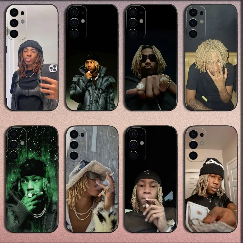 Rapper Rich A-Amiri Phone Case For Samsung S25 S24 S21 S22 S23 S30 Ultra S20 Plus Fe Lite Note 10 9 5G Black Soft Cover