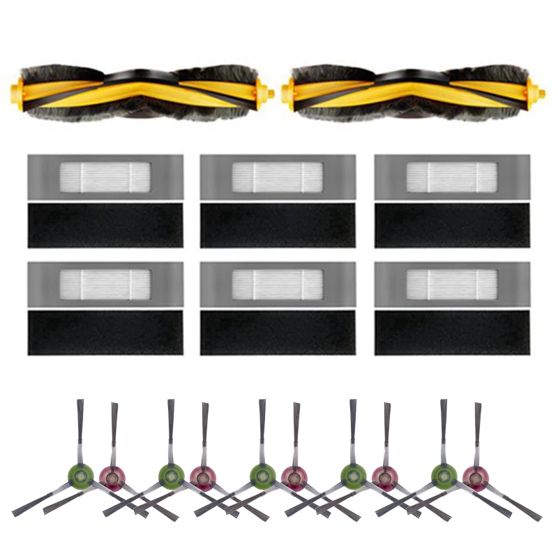

Main Brush Side Brush for ECOVACS DEEBOT OZMO T8 / T8 AIVI Robot Vacuum Cleaner Filter Accessories
