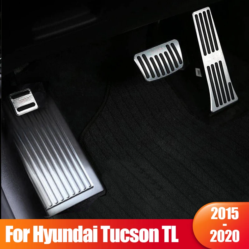 

For Hyundai Tucson TL 2015 2016 2017 2018 2019 2020 Car Fuel Accelerator Brake Pedal Cover Footrest Non-slip Pad Accessories