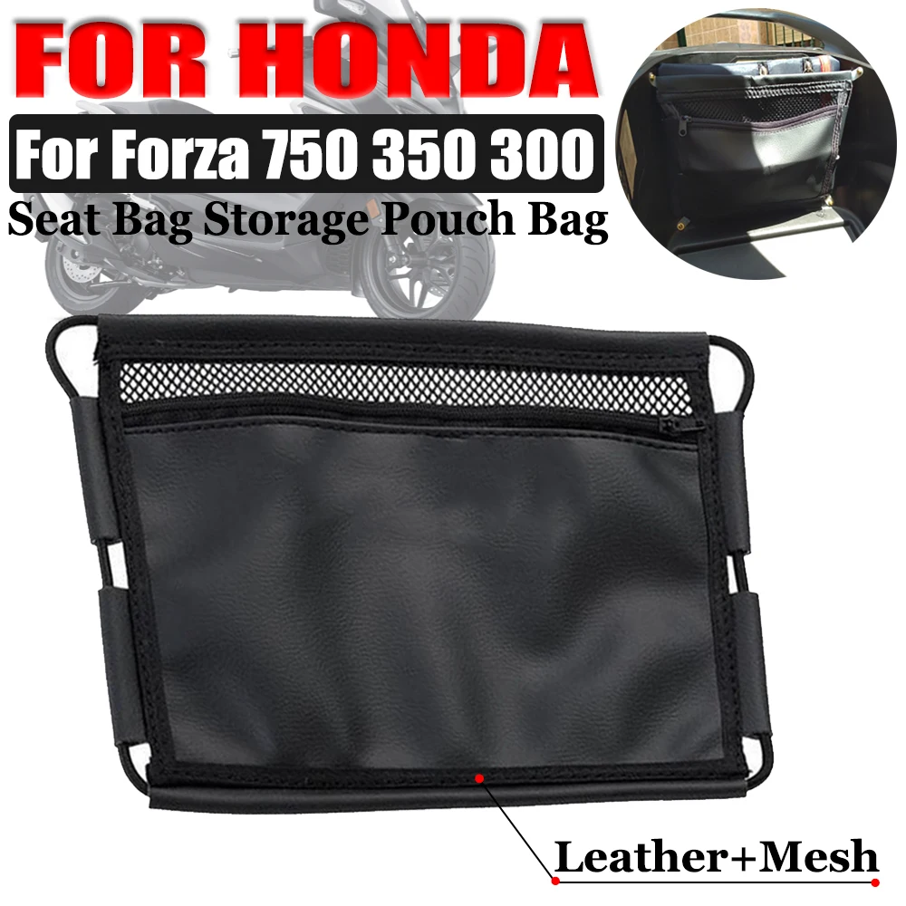 

For HONDA Forza 750 350 300 125 Forza350 Forza750 Forza125 Motorcycle Accessories Under Seat Storage Bag Leather Tool Pouch Bag