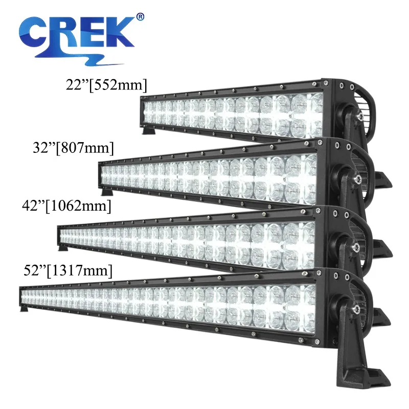 

CREK 7D 22" 32" 42" 52" LED Bar Offroad 2-Row Flood Beam with Day Running Light for Car Truck Boat 4WD 4x4 SUV ATV UTV 12V 24V