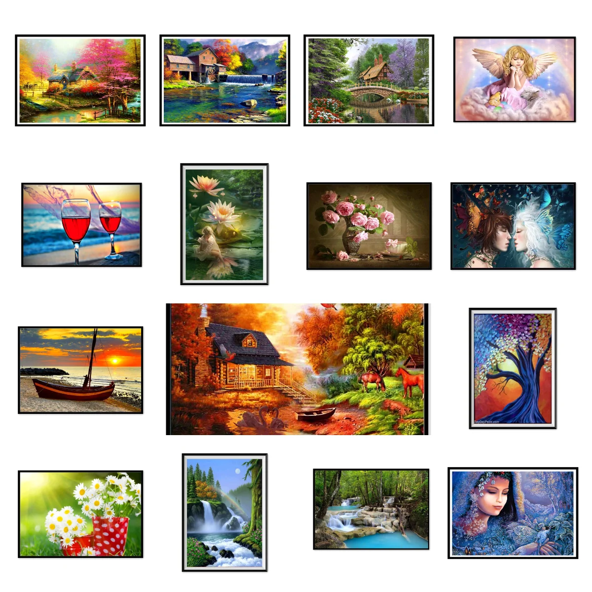 

5D diamond painting landscape character flower DIY diamond embroidery mosaic home decoration pattern handmade new year gift