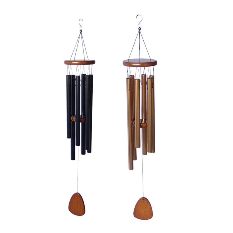 

28 In Wind Chime 6 Hollow Aluminum Tube Pleasant Classic Decor Wind Chime