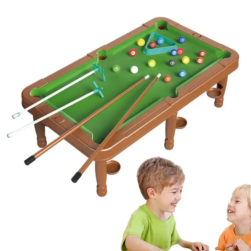 

Mini Pool Table Portable Toy Pool Table Billiard Game Set With Tripod And 4 Cue Sticks For Living Room Bedroom Indoor Use