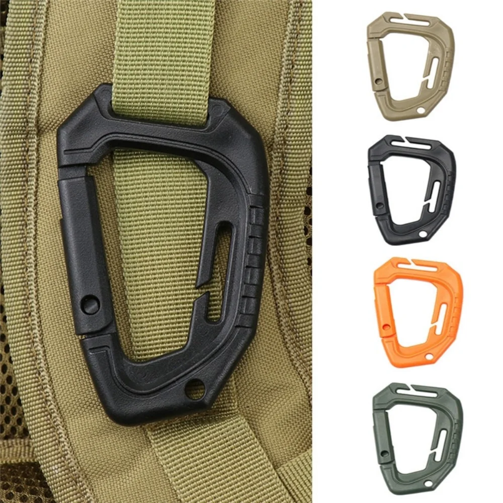 

1pc D-type Buckle Plastic Steel Tactical Molle Quick Hook Hanging Buckle Clip Outdoor Camping Backpack Bag EDC Tool Accessories