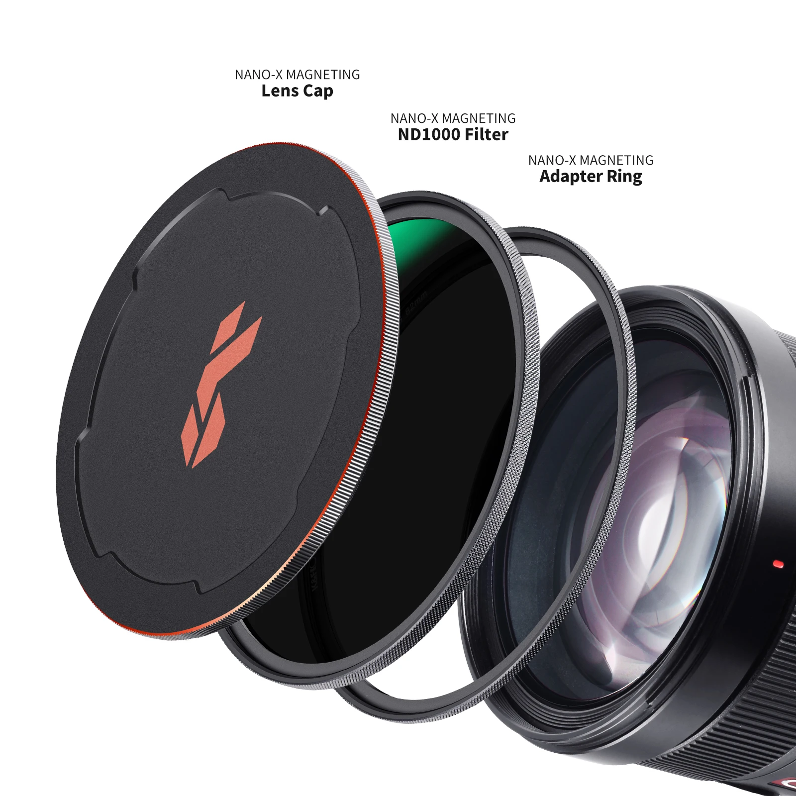 K&F Concept Magnetic HD ND1000 Nano-X 49-82mm Camera ND Filter Multi Layer Coatings with Lens Cap Neutral Density Lens Filter enlarge