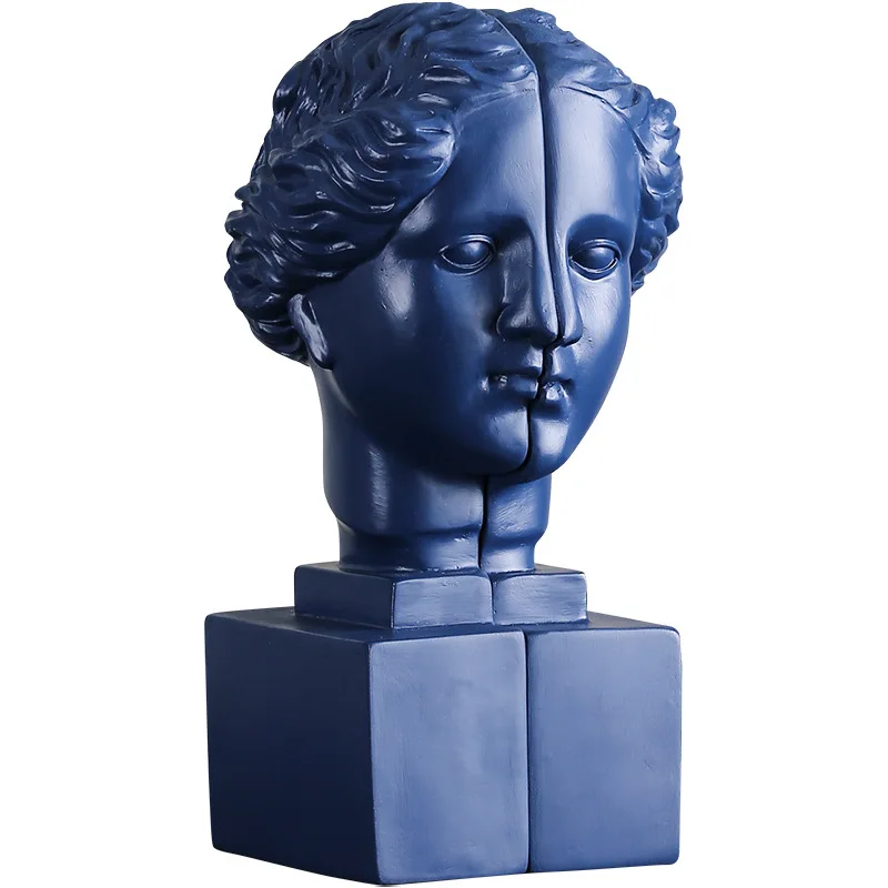 

Nordic Style Roman Mythology Goddess Venus Head Portraits Resin Bookends Creative Office Desktop Decoration Book End X2646