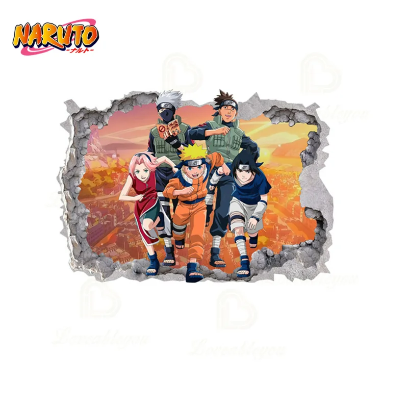 

Naruto Wall Stickers Self-adhesive Men Game Character Decor Sticker Home Accessories Kid's Living Room 3D PVC Wall Poster