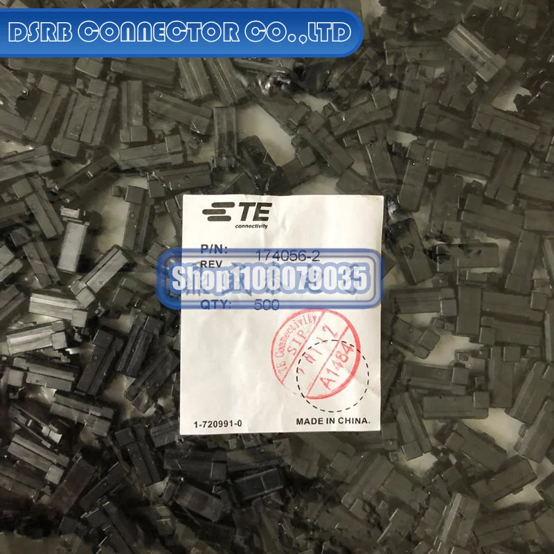 

50pcs/lot 174056-2 Plastic shell 2P 2.5MM legs width 100% New and Original