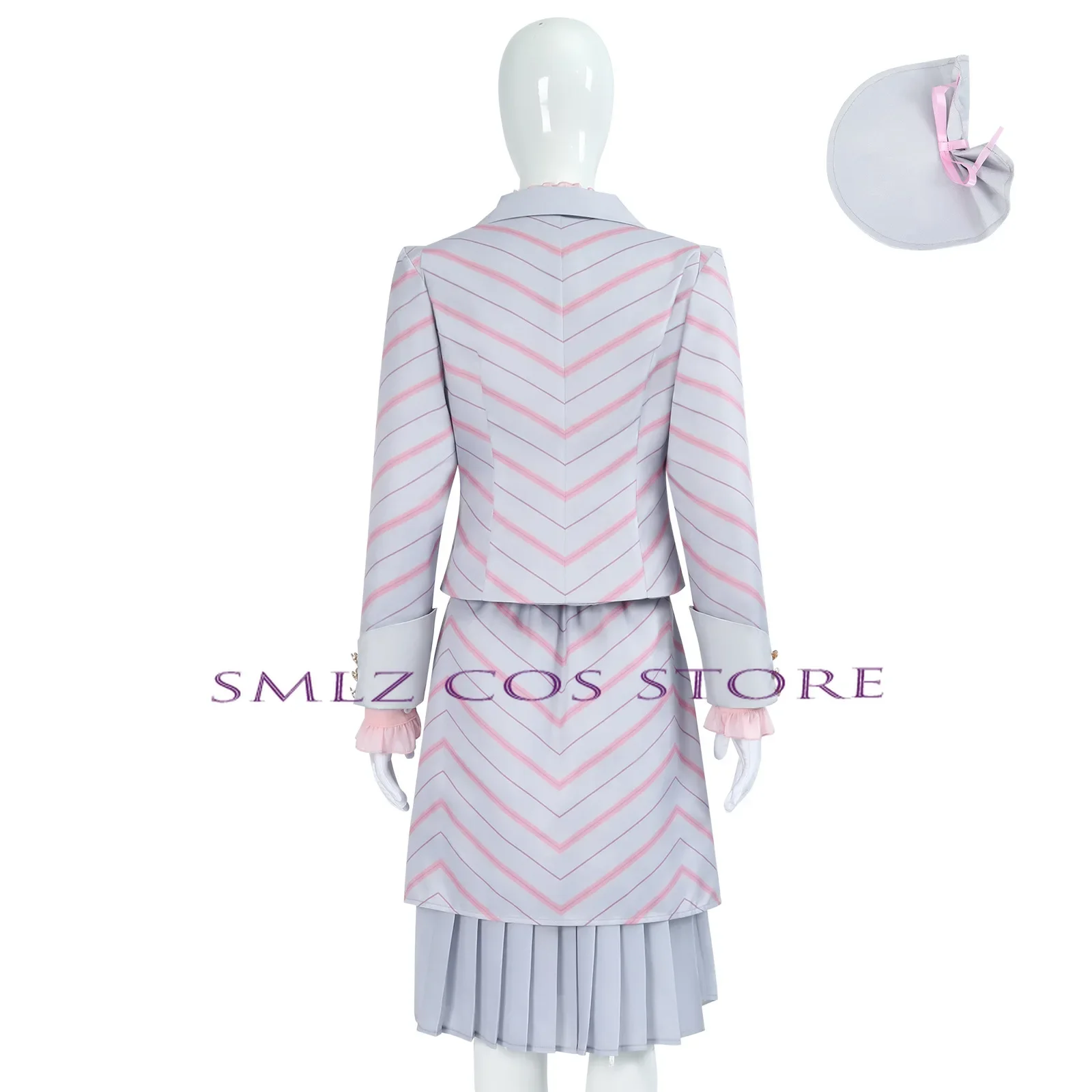 Glinda Косплей Аниме Ведьма Эльфаба Костюм Женщина Готическая Розовая Униформа