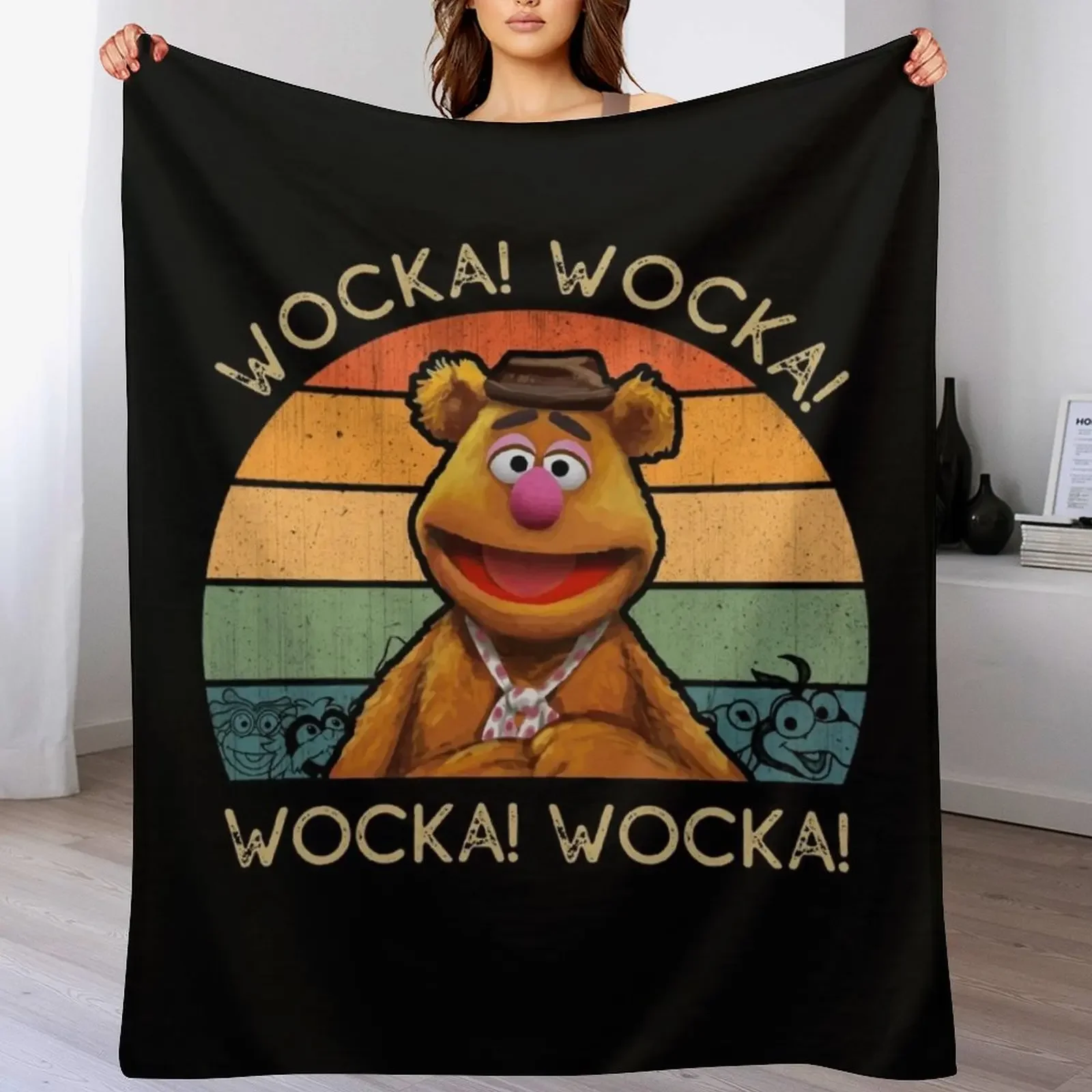 Одеяло Fozzie Wocka Bear из фланелевой ткани одеяла на Хэллоуин