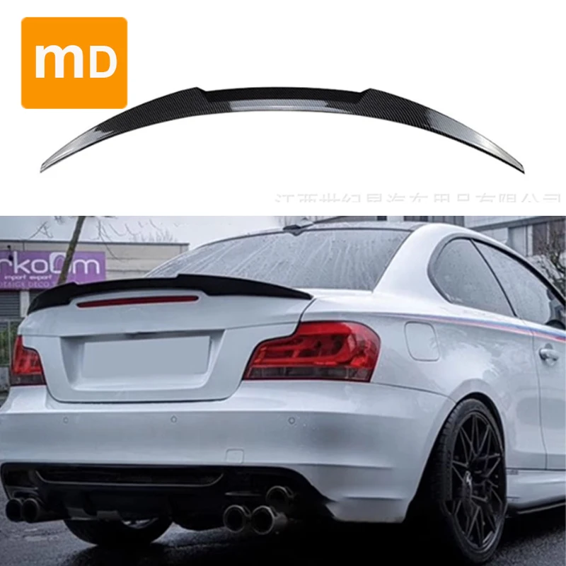 Глянцевый черный спойлер крыло для BMW 1 серии седан E82 E88 2005-2013 M4 верхние Крылья