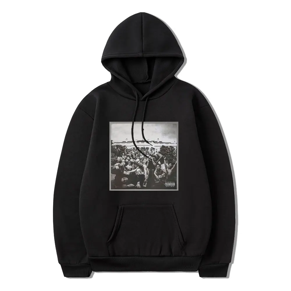 

Kendrick Lamar Good Kid Graphic High Street Retro Simple Fashion Print Winter Long Sleeve Thick Loose Casual Sports Men Hoodie