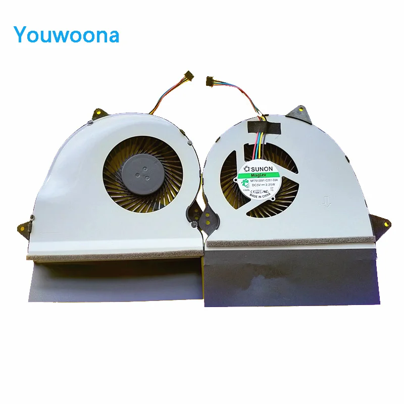 Новый оригинальный ноутбук CPU охлаждающий вентилятор для ASUS FX-Pro ZX50V GL552JX ZX50J GL552 MF75120V1-C251-S9A DC5V 2,25 W Новый оригинальный ноутбук CPU охлаждающий вентилятор для ASUS FX-Pro ZX50V GL552JX ZX50J GL552 MF75120V1-C251-S9A DC5V 2,25 W