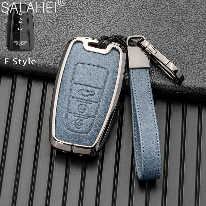 

Car Zinc Alloy Key Case Keychain For Toyota Prius Camry Corolla CHR C-HR RAV4 Land Cruiser Prado Key Cover Interior Accessories