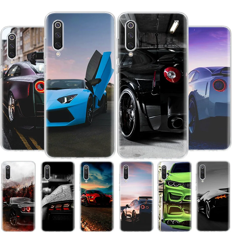 

Sports car Phone Case For Xiaomi Poco X4 NFC Pro 5G X3 GT M4 M3 M2 Mi F3 F2 F1 A1 A2 Lite A3 Note 10 CC9E Coque
