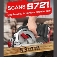 scans 20v cordless circular saw 145mm s721 brushless motor 45 90 degree cutting lithium battery power tool