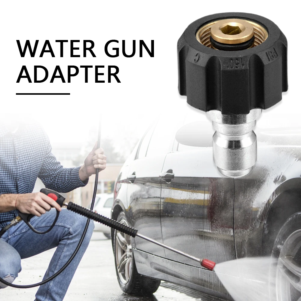 

1/4 3/8 inch Quick Disconnect Male to M22 14 15 Female Adapter for Pressure Washer Snow Foam Lance Automobile Accessories