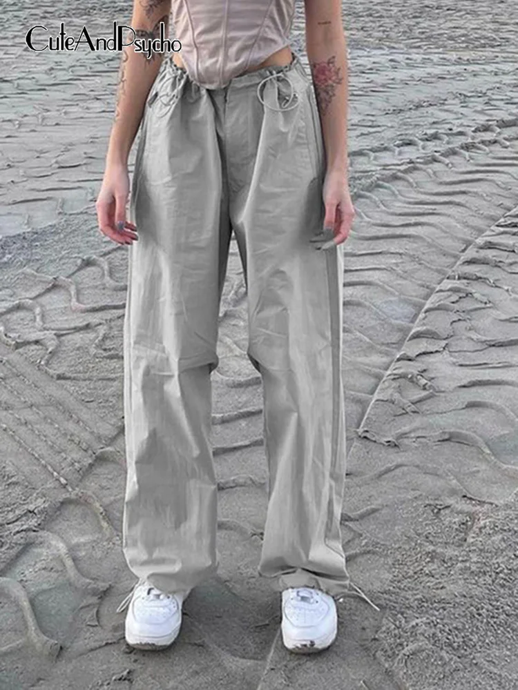 Женские Мешковатые Брюки-джоггеры cuteandpsyв уличном стиле милые брюки в 90-х