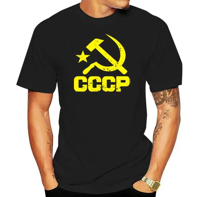 

CCCP USSR T-shirt Stalin Communist Soviet Russian Red Army Russia Birthday Gift Summer Short Sleeves New Fashion T Shirt