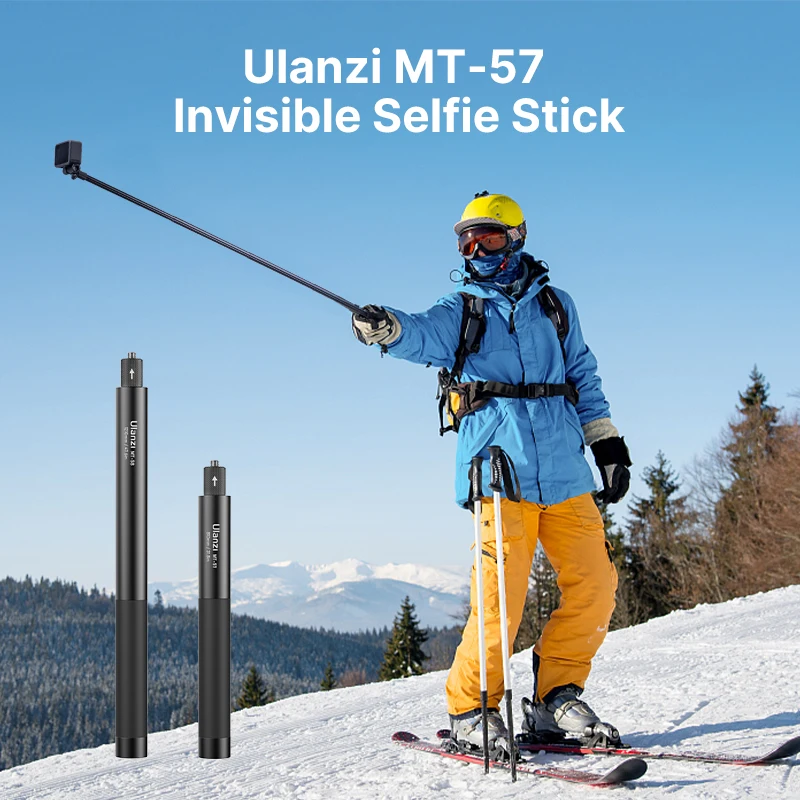 

Ulanzi MT-57 80cm 120cm Invisible Selfie Stick for Gopro Dji Insta360 Handheld Grip Selfie Stick Tripod Action Camera Accessorie