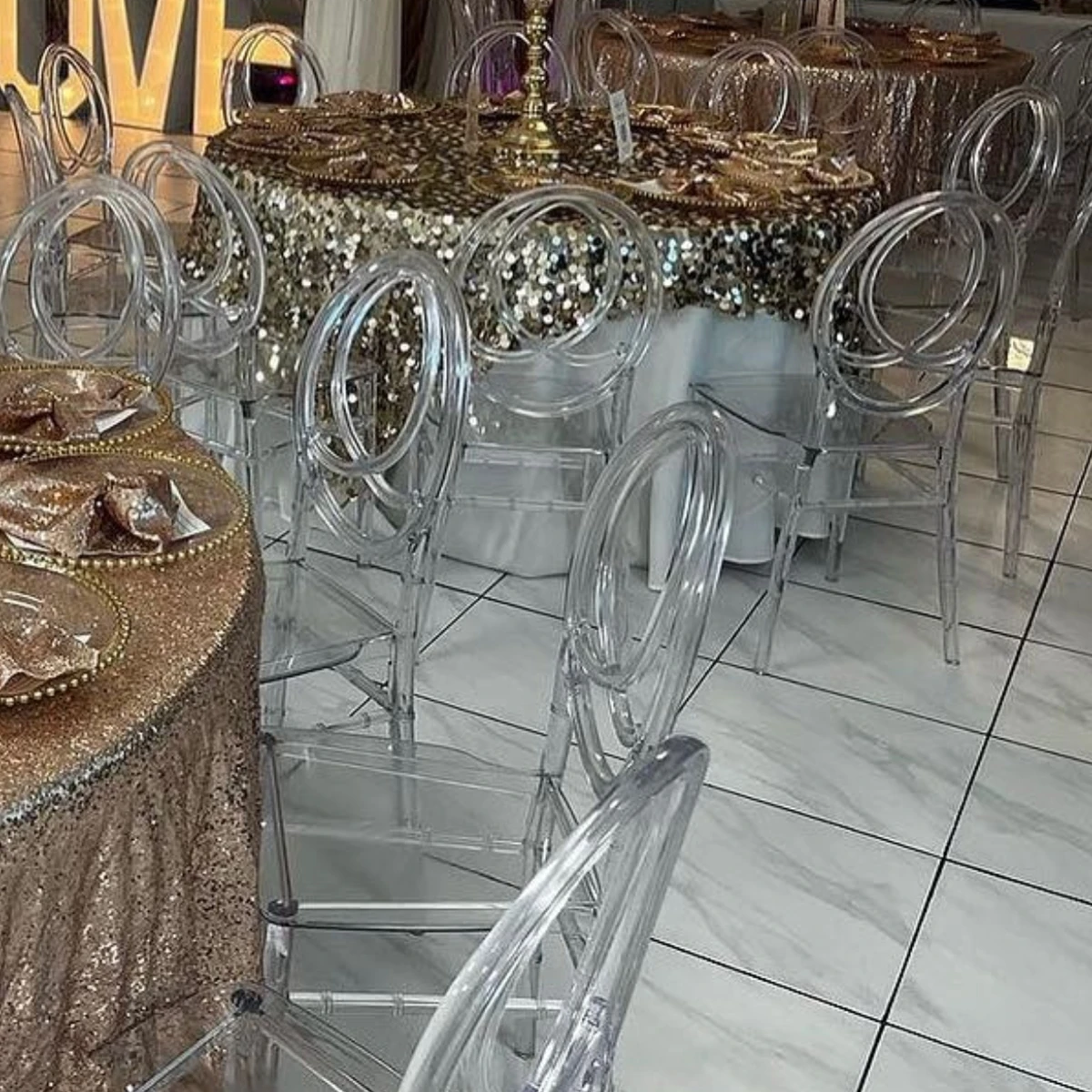 60 шт.) акриловые прозрачные стулья свадебные съемные Chiavari для свадебных