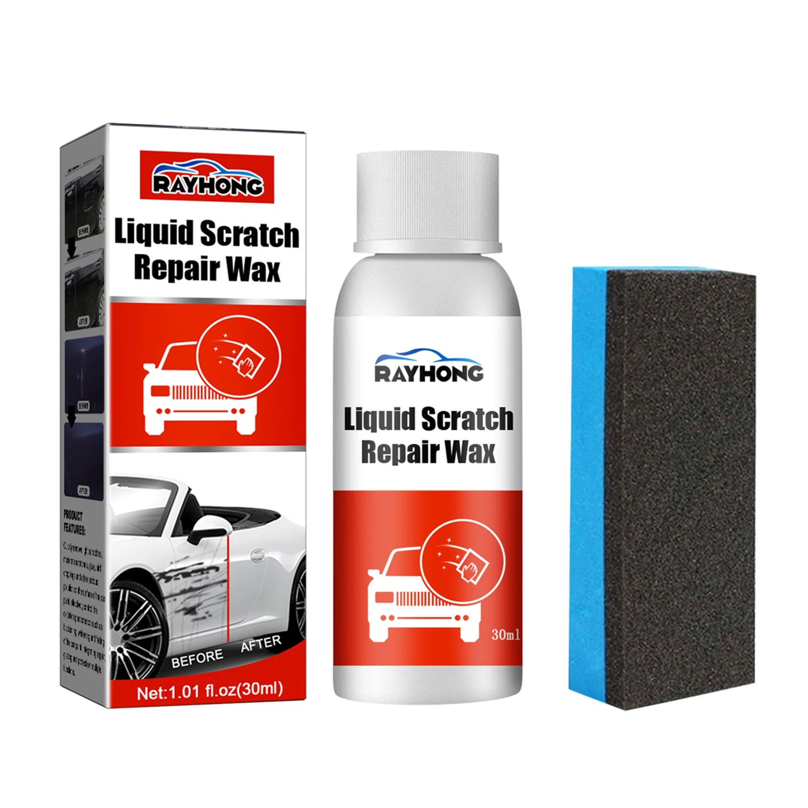 

Car Scratch Remover Car Scratch Remover Polish & Paint Restorer Erase Car Scratches Remover Kit Quick Coat Car Wax Exterior Care