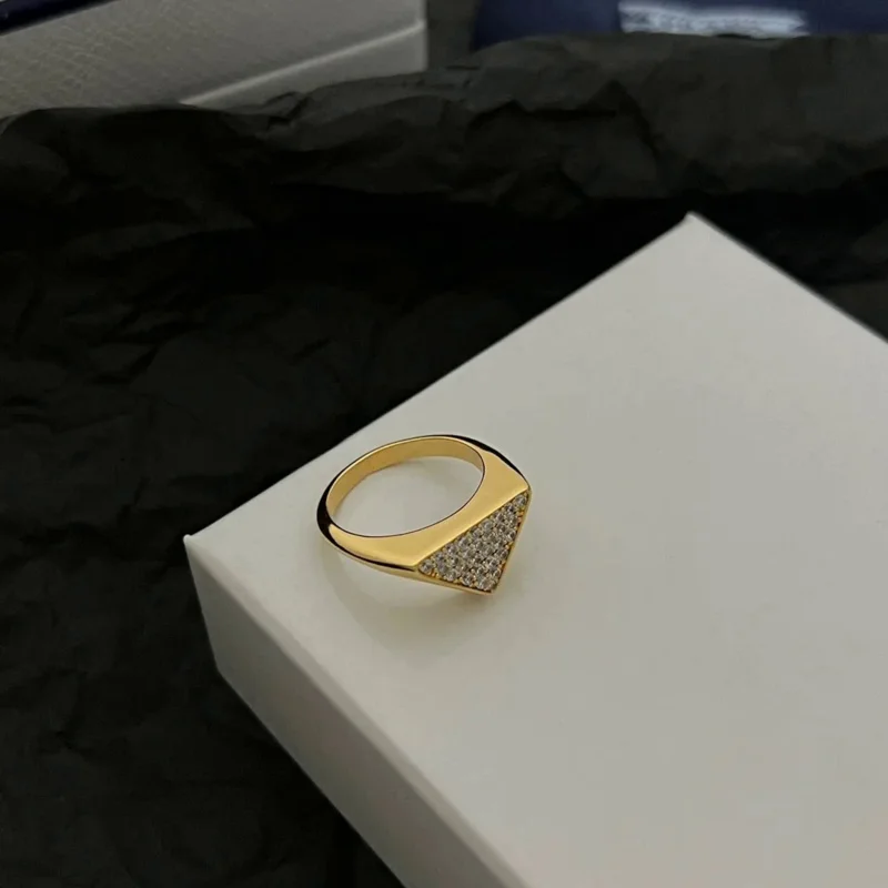 Бесплатная доставка новое металлическое открытое кольцо с геометрическим