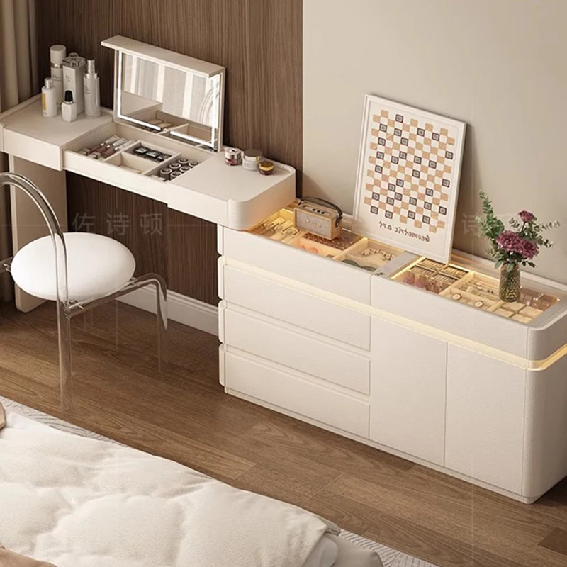 Шкафы в кремовом стиле комоды для хранения скандинавском с выдвижным ящиком