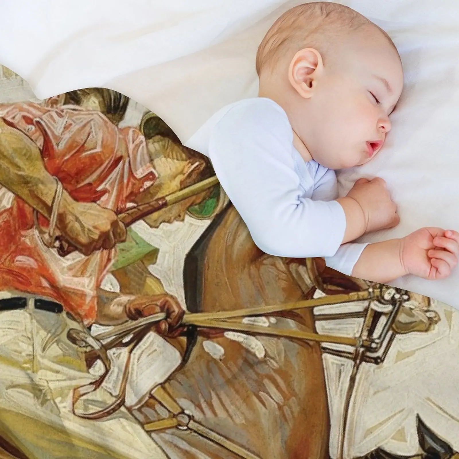 Джозеф Кристиан лейендер игроки поло на лошади реклама Kuppenheimer (1914) кидное одеяло