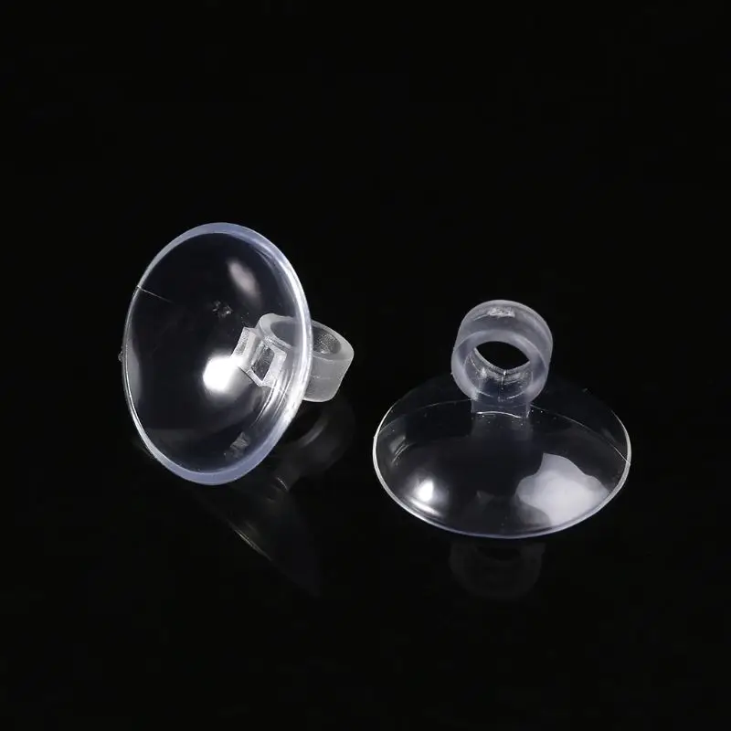 

10-Pack Aquarium Suction Cups with Unremovable 7mm Dia Clip Clear Soft Sucker