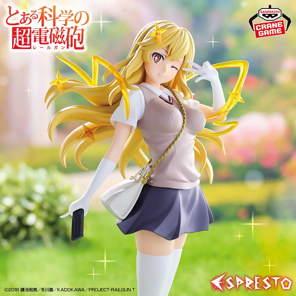 Фото В наличии: Фигурка BANDAI SPIRITS Toaru Kagaku no Railgun ESPRESTO LEVEL 5 Shokuhou Misaki Accelerator, модель аниме-персонажа, игрушка, украшение №2
